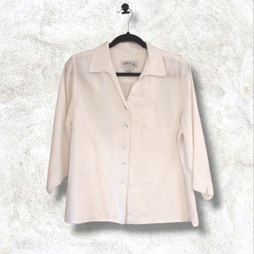 Orvis 100% linen top